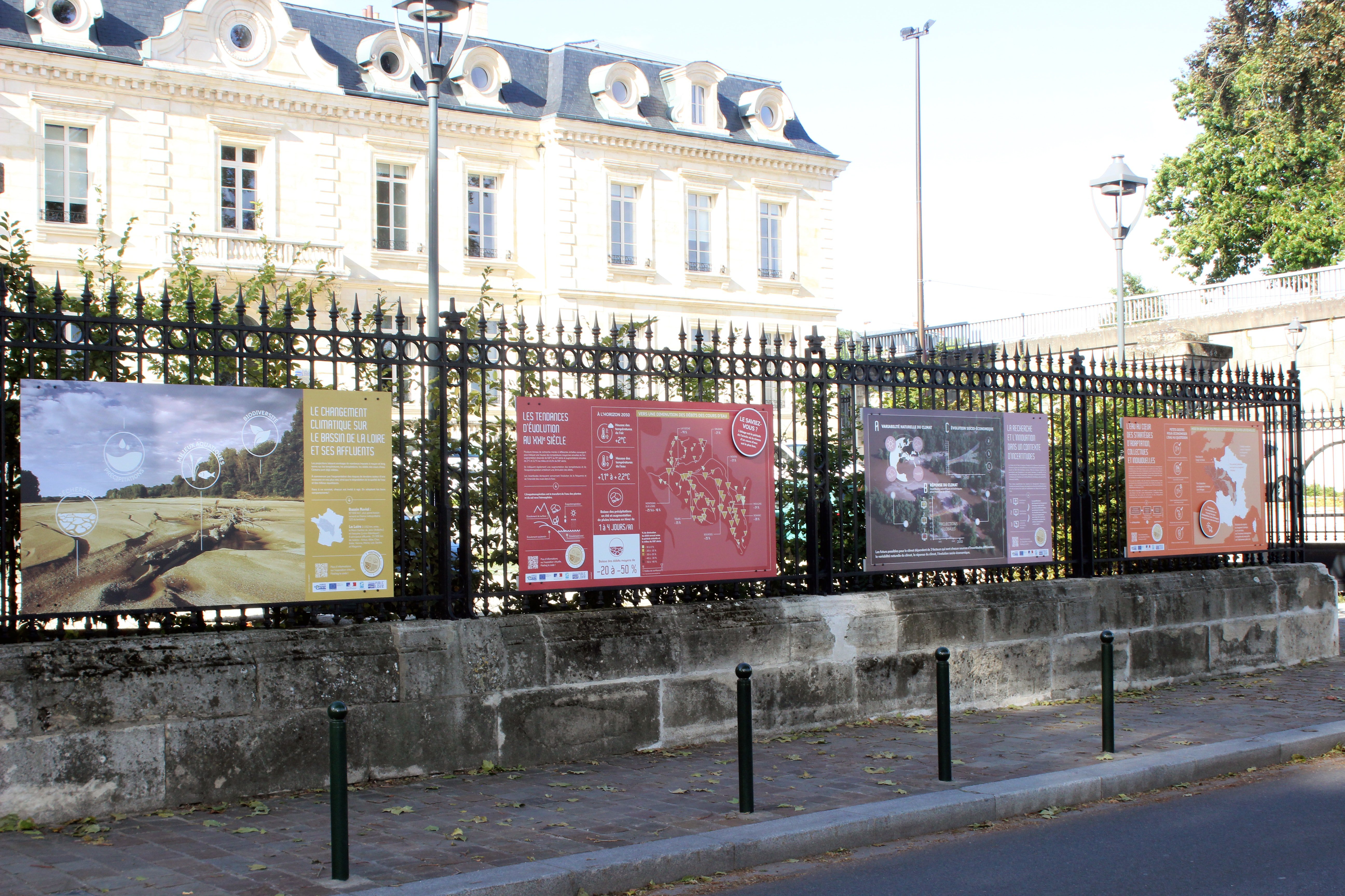 Exposition Changement climatique sur le bassin de la Loire